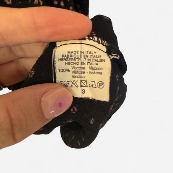 Black Floral Brandi Melville Midi Slip Dress Whimsygoth Indie - Picture 5 of 5